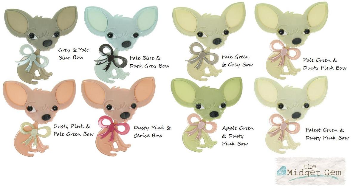BIG BABY Large Chihuahua Chiwawa Dog Brooch/Pin