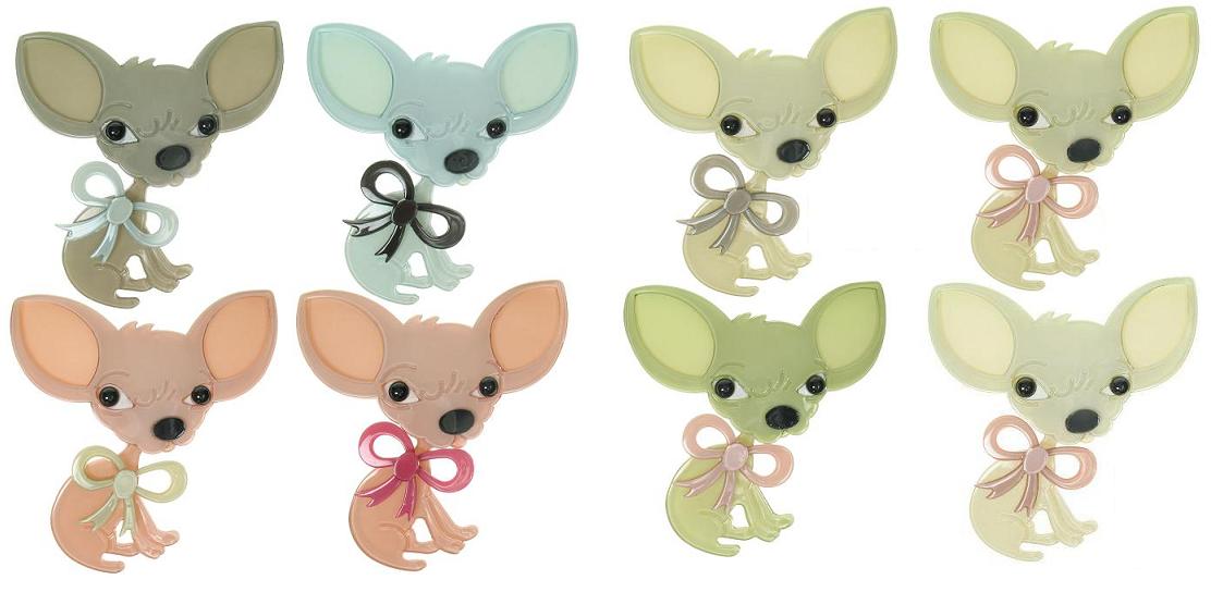 BIG BABY Large Chihuahua Chiwawa Dog Brooch/Pin