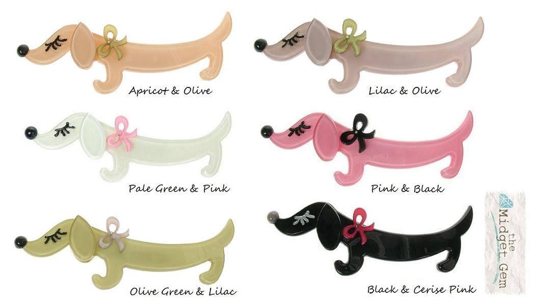 BIG BABY Sausage Dachshund Dog Brooch/Pin