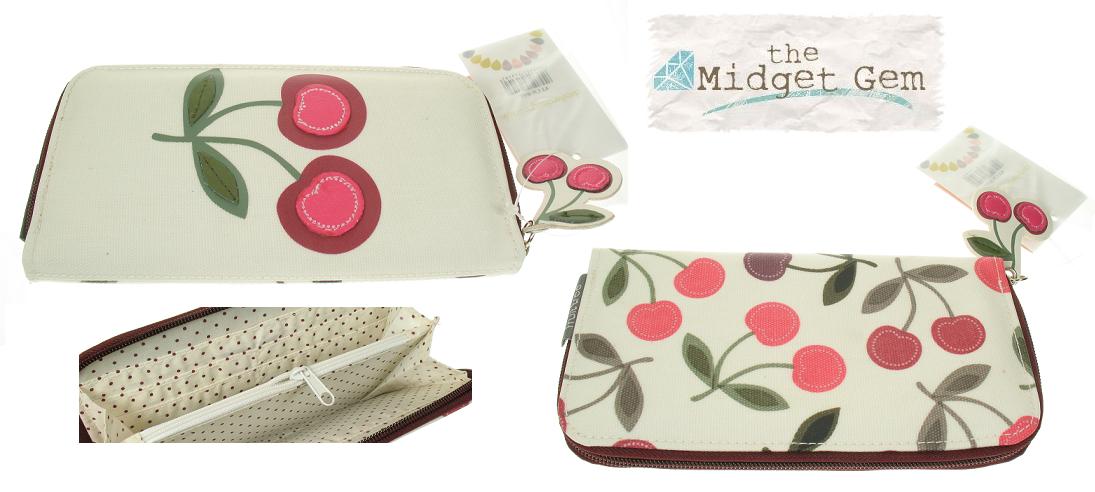 'Fruit Tree' Cherry Themed Zipped Wallet