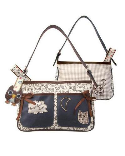 'Sugar Coated' Button Eye Owl Hand Bag