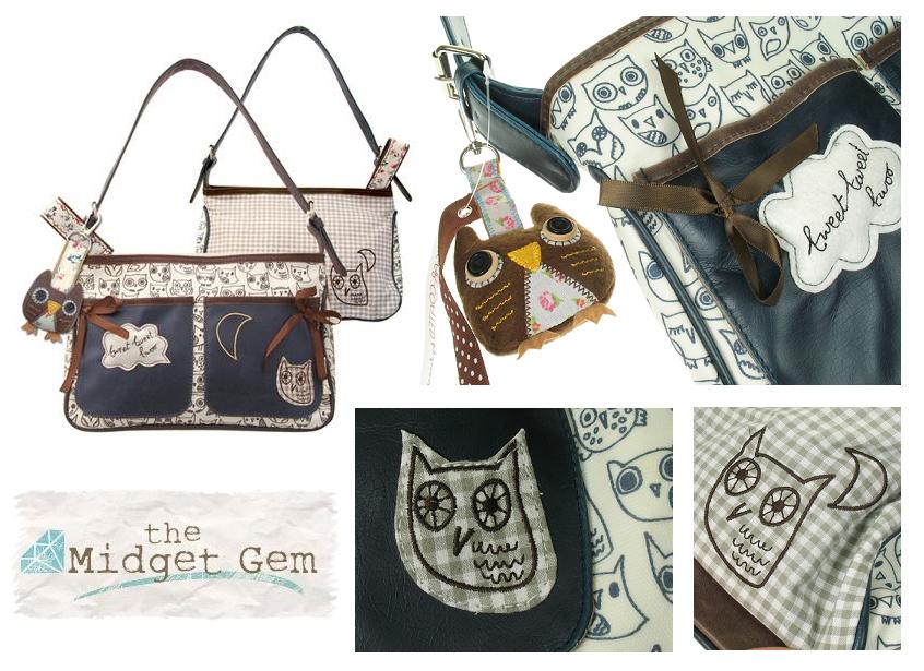 'Sugar Coated' Button Eye Owl Hand Bag