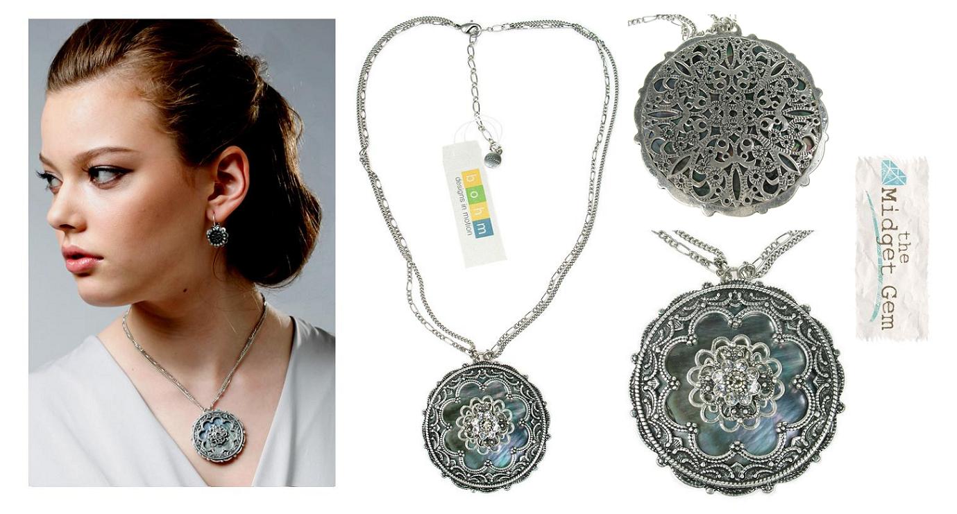 Bohm Victorian Ritz MOP Pendant Necklace