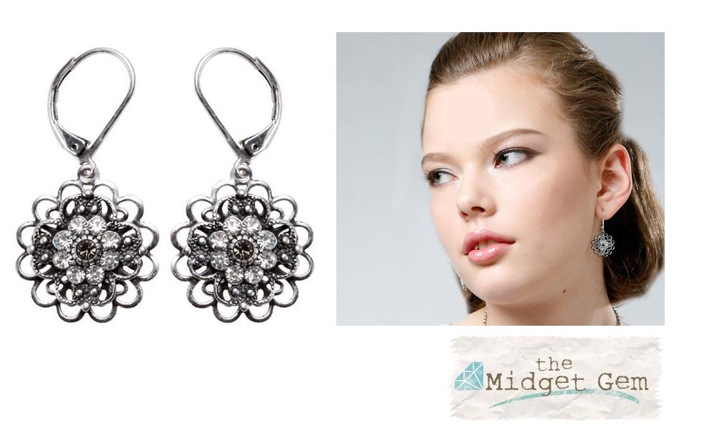 Bohm Victorian Ritz Filigree Flower Earrings