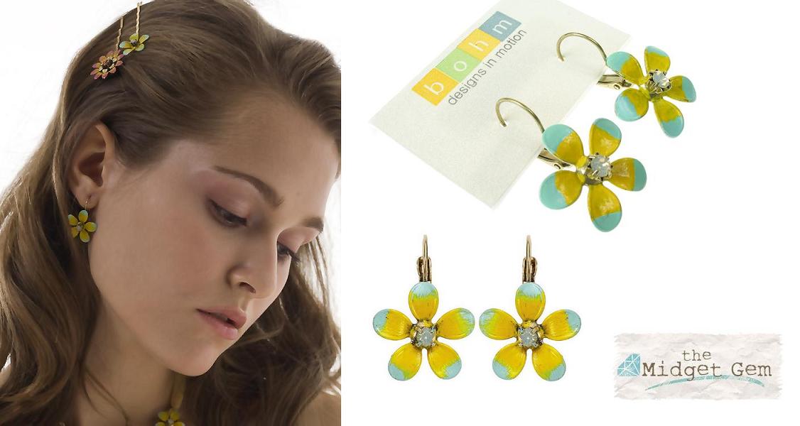 Bohm Aloha Flower Charm Earrings