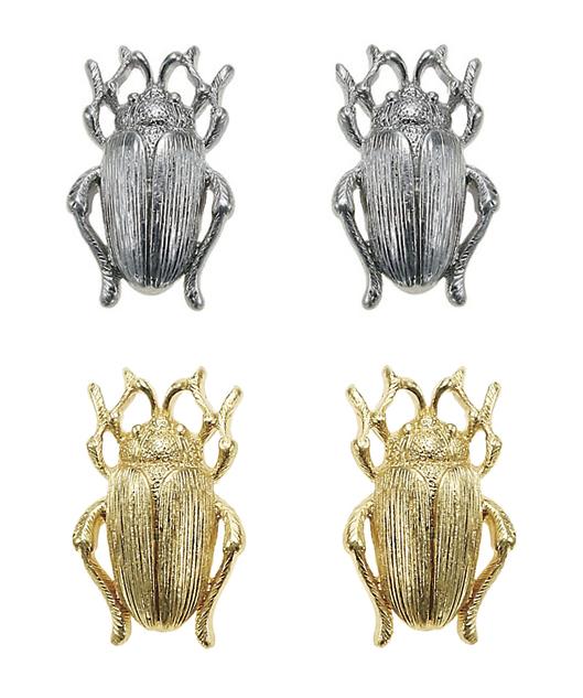 The Bohm Paradise Beetle Stud Earrings