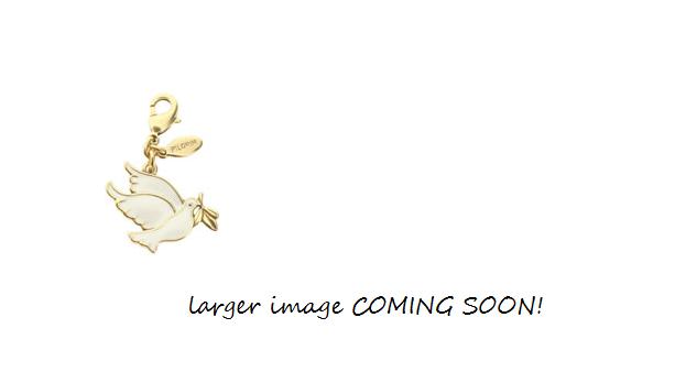 Pilgrim Charm Gold  White Dove of Peace