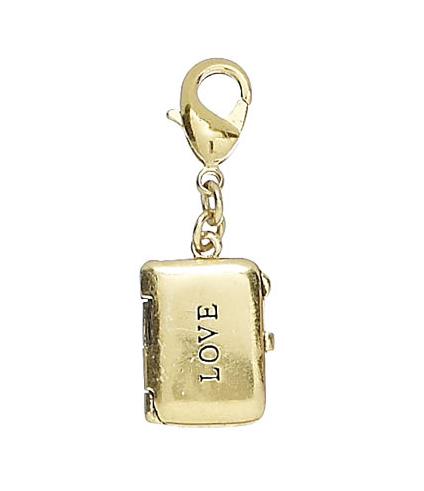 Pilgrim Charm Gold Rectangular LOVE Locket