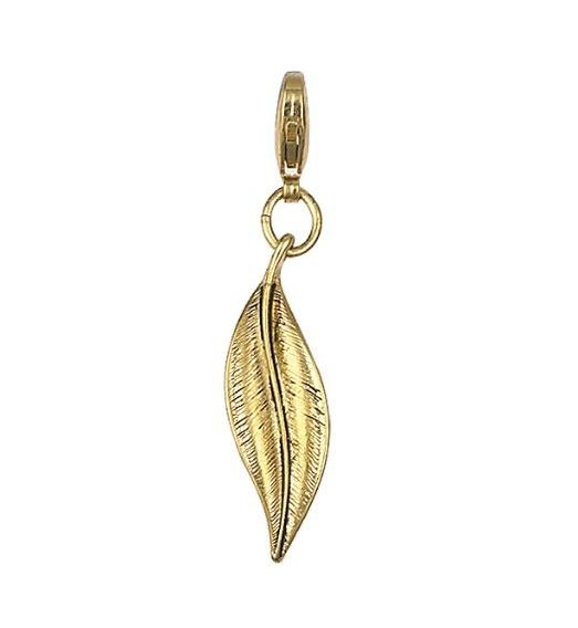 Pilgrim Charm Sinuous Leaf - Gold