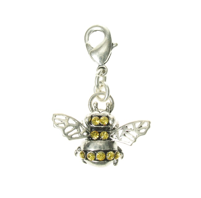 A & C Bumble Bee Silver Plate Charm