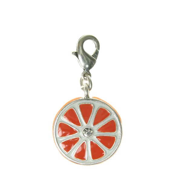 A & C 'Fruit Basket' Slice Of Orange Charm