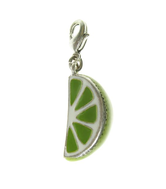 A & C 'Fruit Basket' Slice Of Lime Charm
