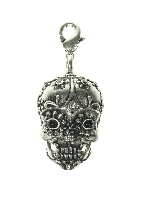 A & C Large Skull 'Day Of The Dead' Charm