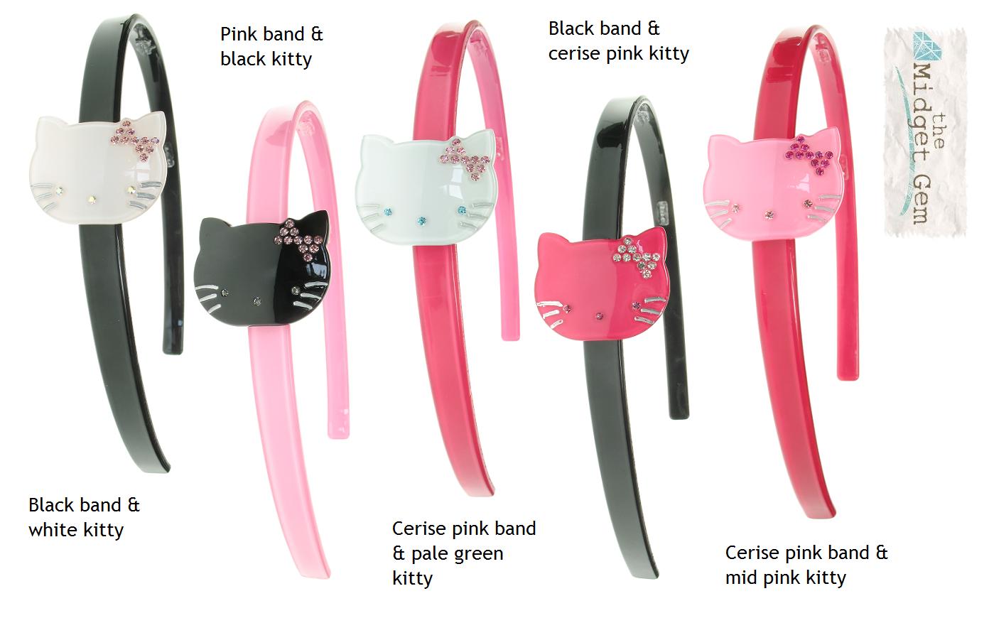 BIG BABY Kitty Cat Hair/Head Band Colours 1