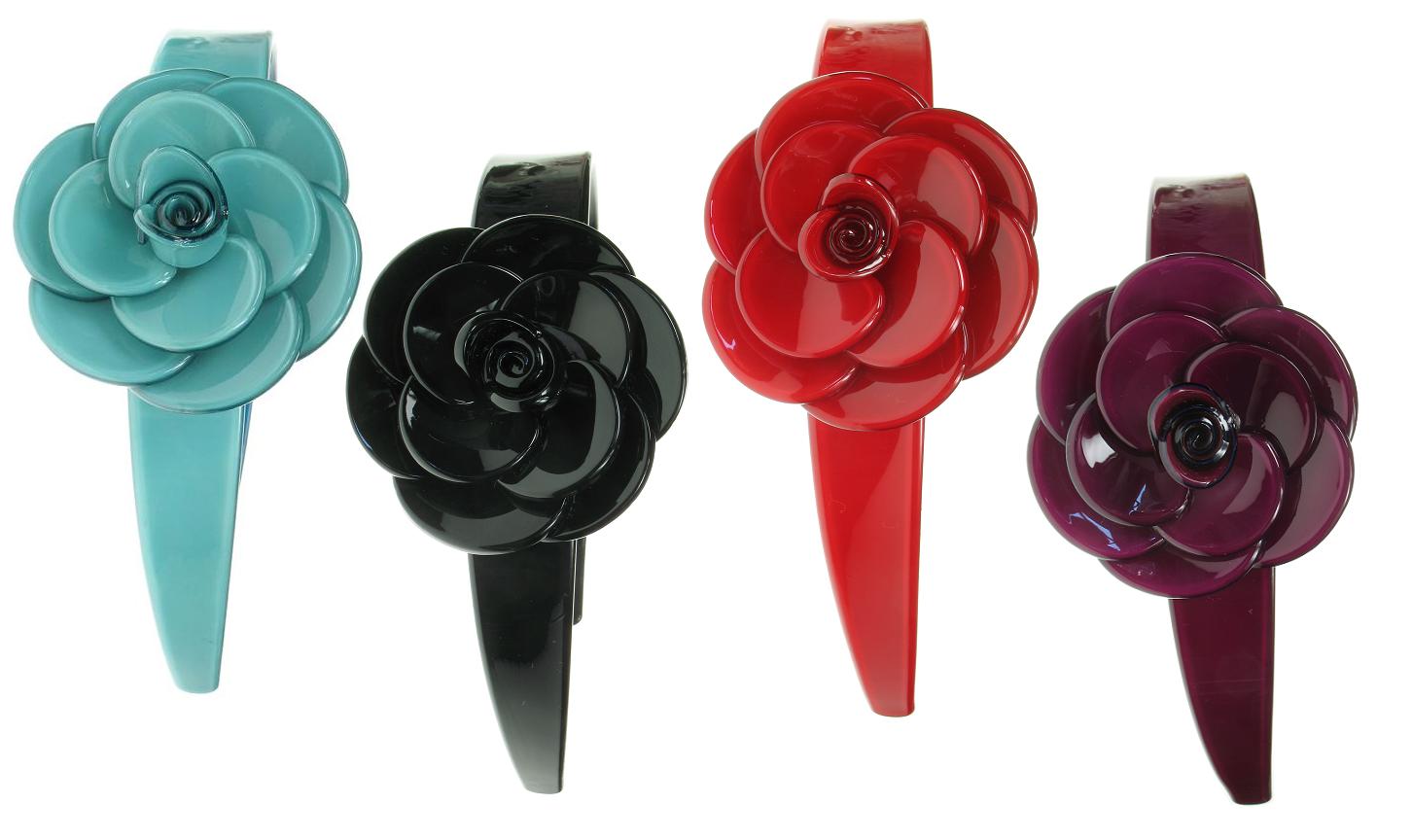 Wide Rose Hair/Head Band By BIG BABY