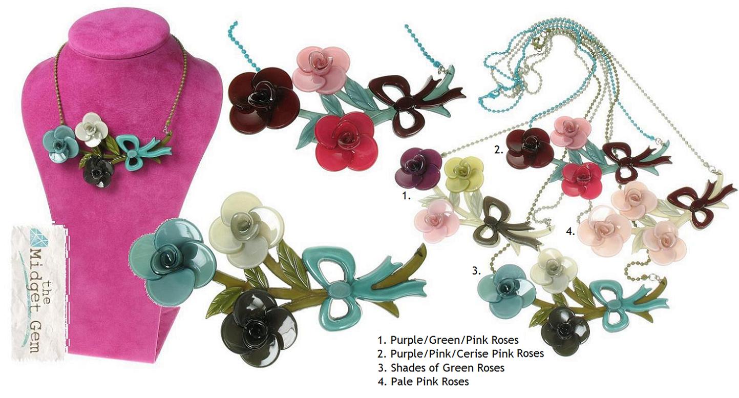 BIG BABY Posey Of Roses Necklace Colour Set 1