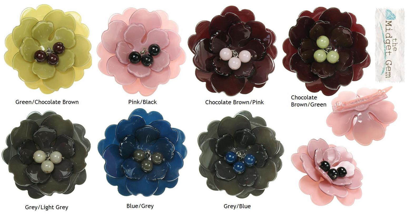 BIG BABY Peony Flower Hair Slide/Clip