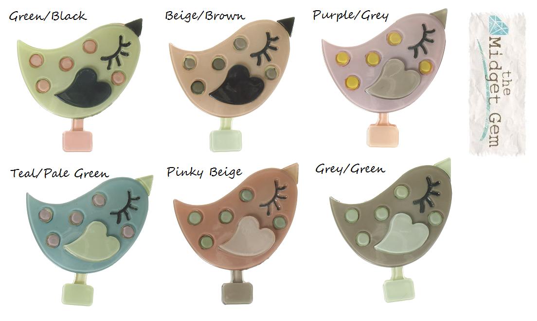 BIG BABY Spotty Bird Brooch/Pin