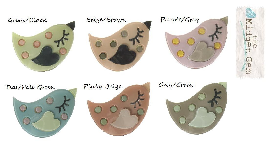 BIG BABY Spotty Bird Hair Clip/Slide