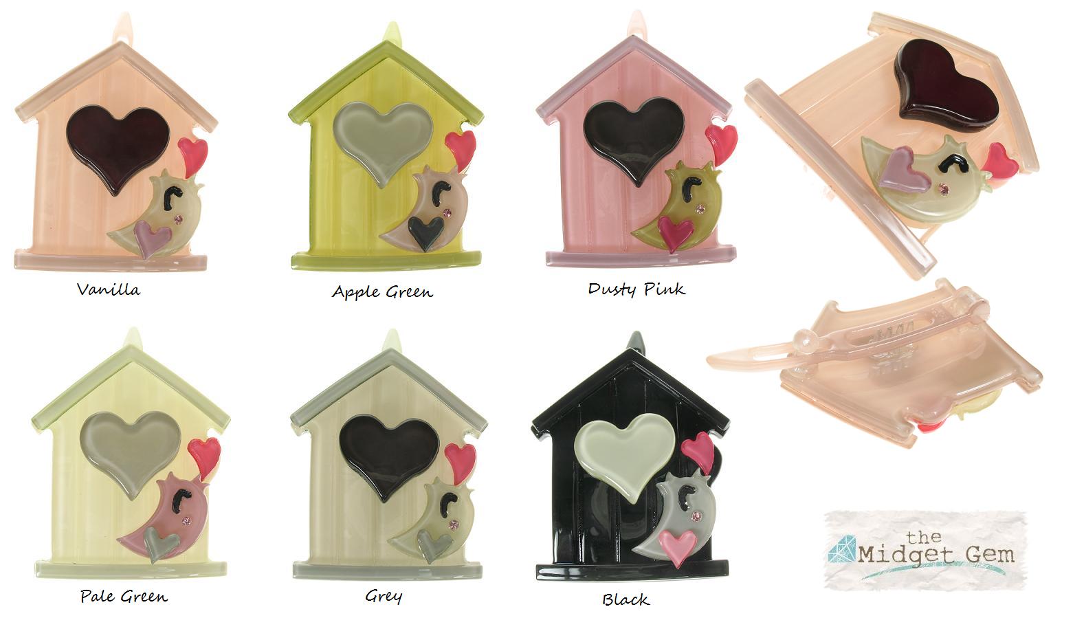 BIG BABY Bird House Hair Clip/Slide