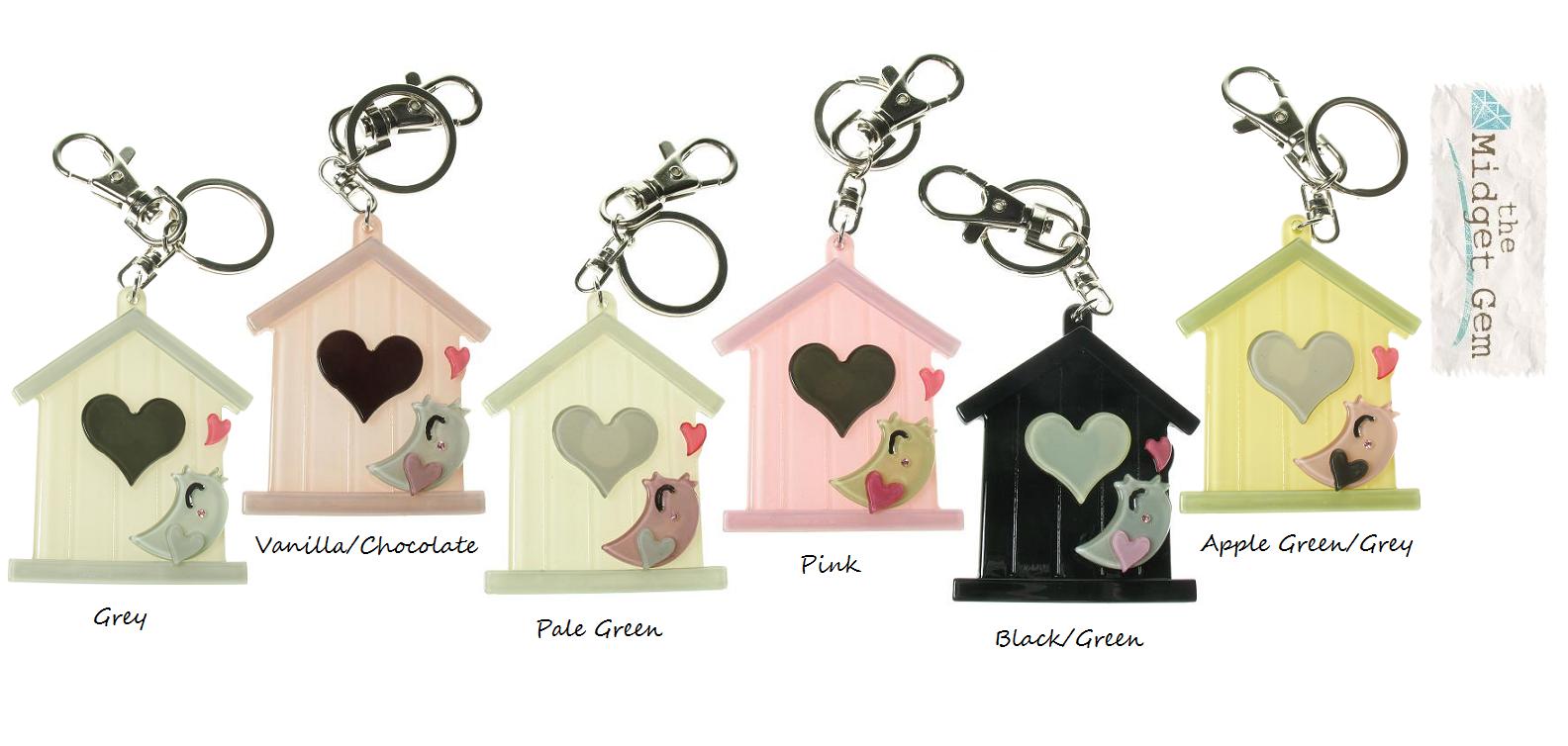 BIG BABY Bird House Keyring/Bag Charm