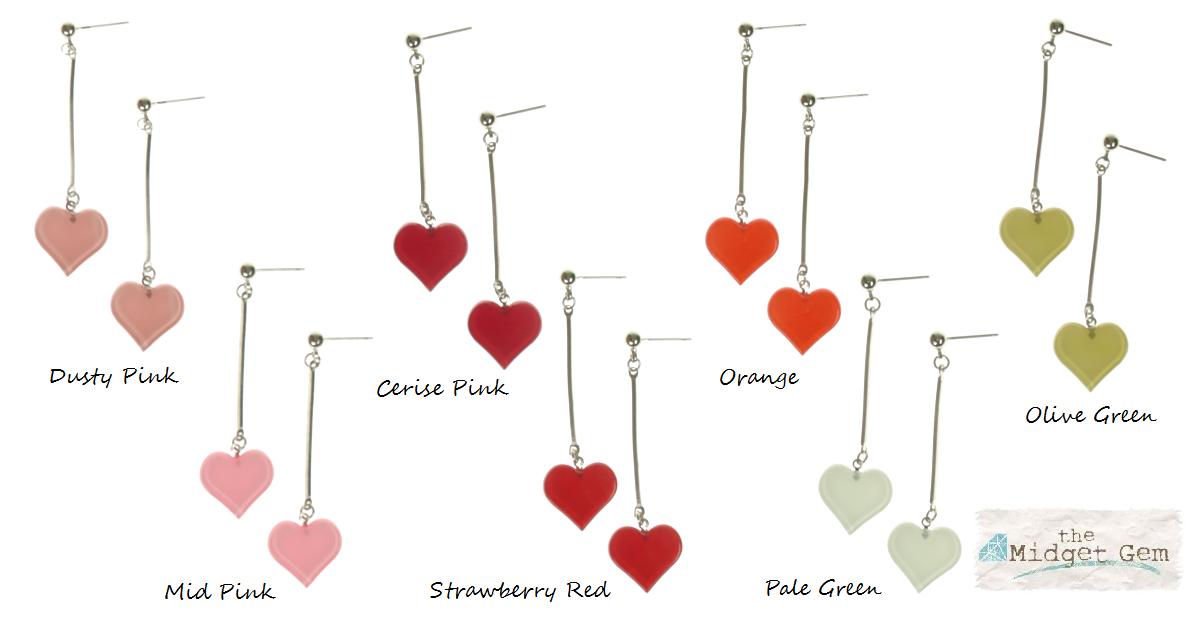 Big Baby Love Heart  Earrings