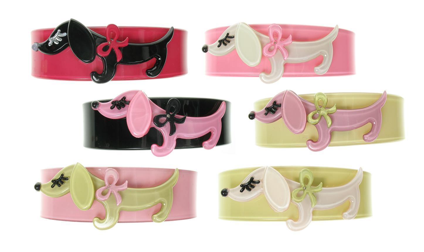 BIG BABY Sausage Dachshund Dog Cuff Bangle