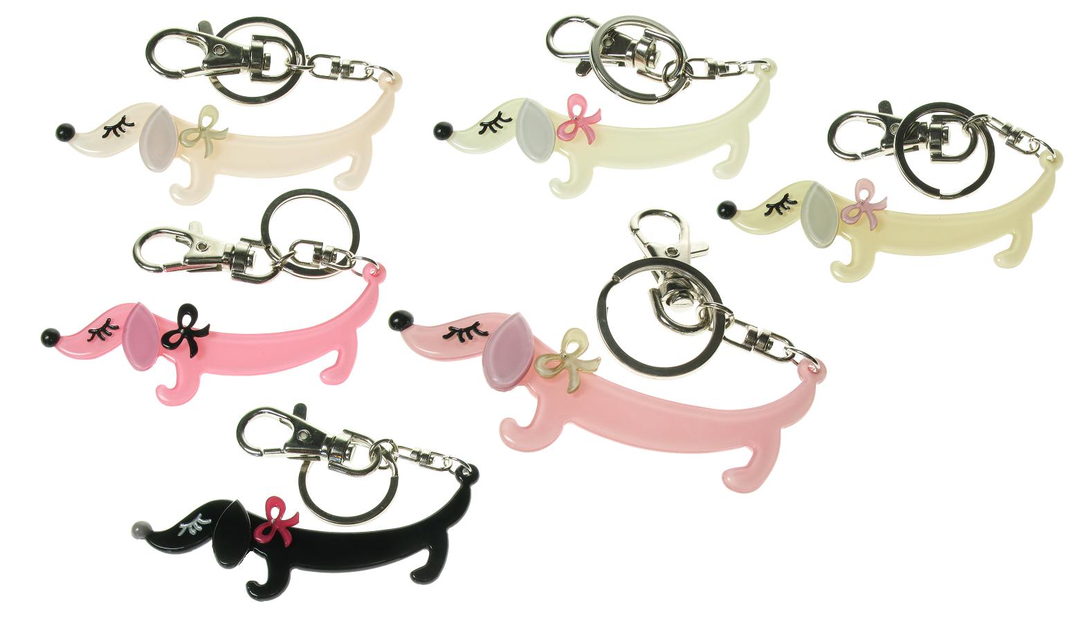 BIG BABY Sausage Dachshund Dog Keyring/Bag Charm