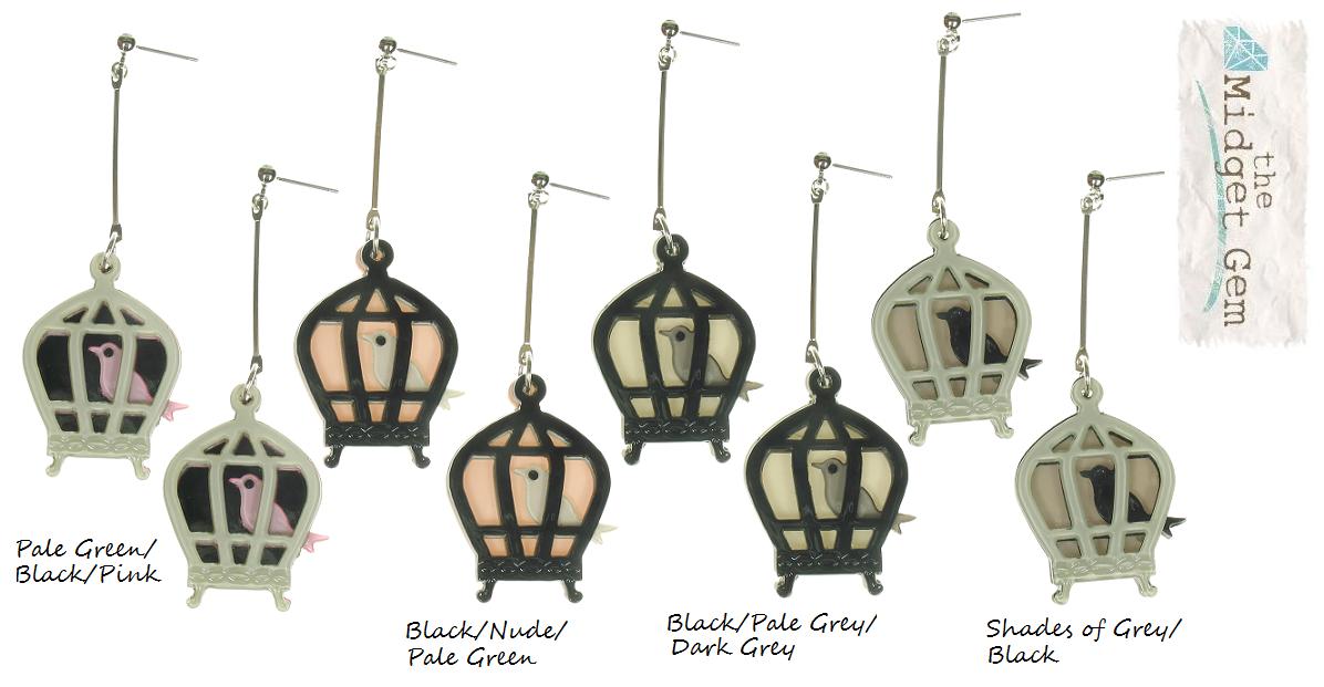 Big Baby Caged Bird Earrings