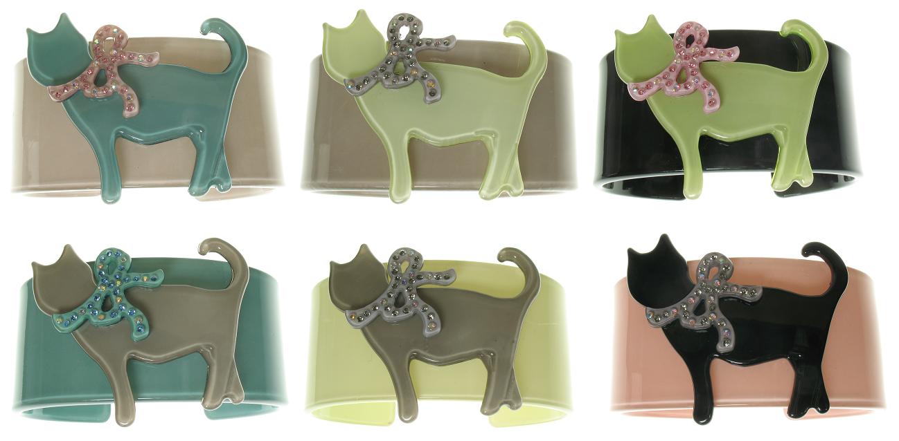 Big Baby Sophisticated Sophisti-Cat Cuff With Crystal Bow