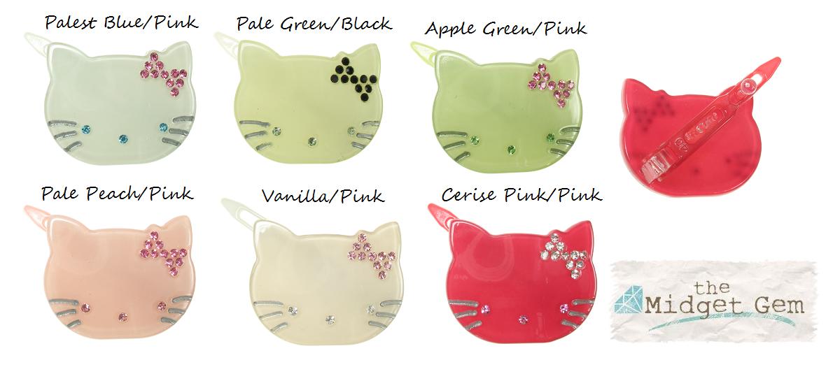 BIG BABY Kitty Cat Hair Slide/Clip