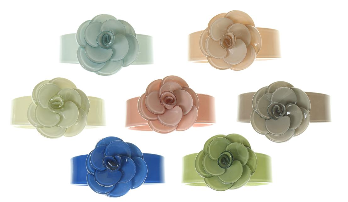 BIG BABY Slim Rose Cuff Bangle/Bracelet - Colour Set 2