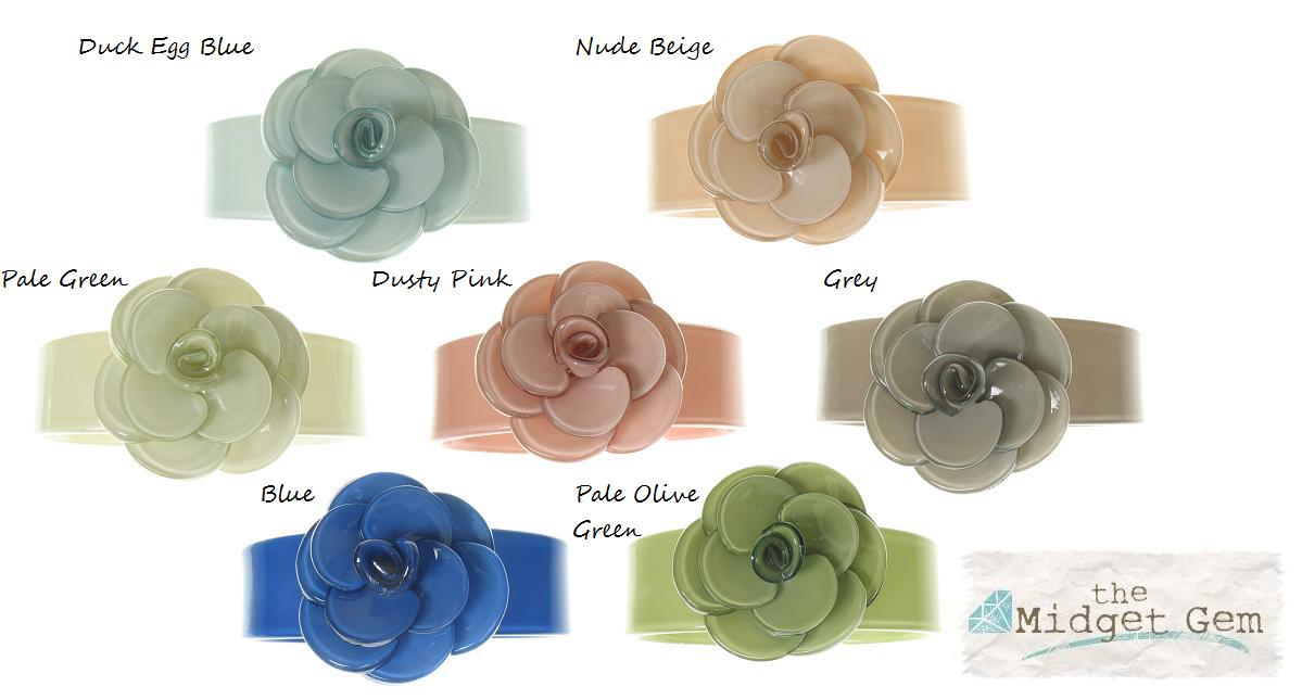 BIG BABY Slim Rose Cuff Bangle/Bracelet - Colour Set 2