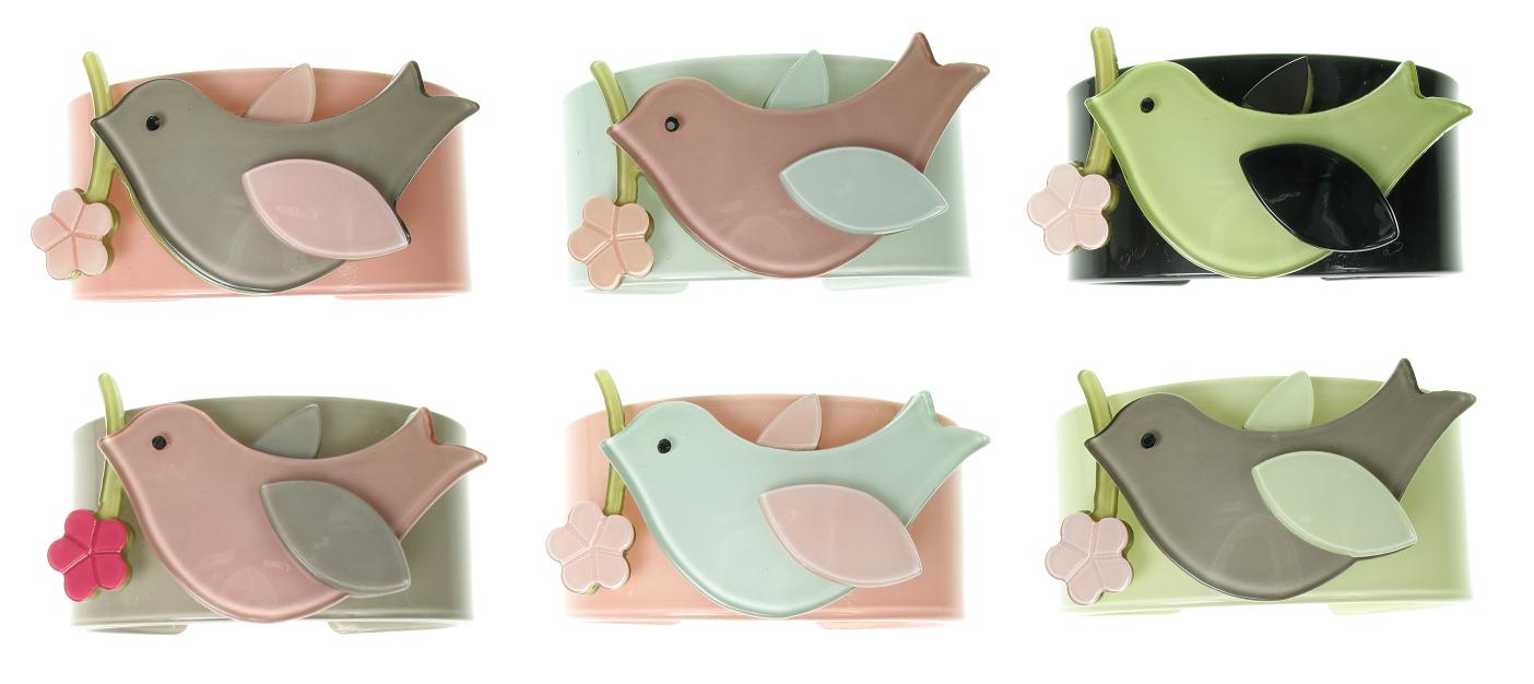BIG BABY Bird & Flower Cuff/Bangle