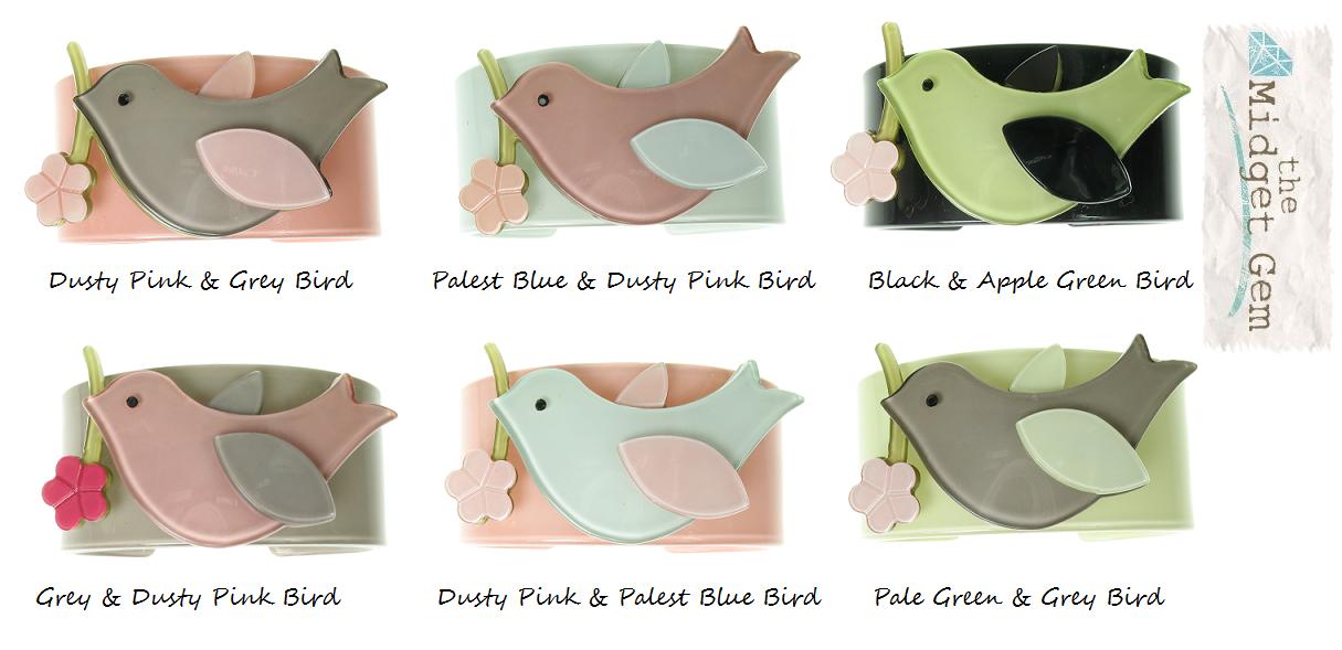 BIG BABY Bird & Flower Cuff/Bangle
