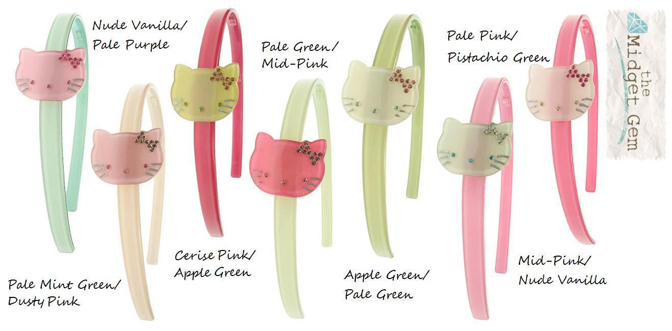 BIG BABY Kitty Cat Hair/Head Band Colour Set 2