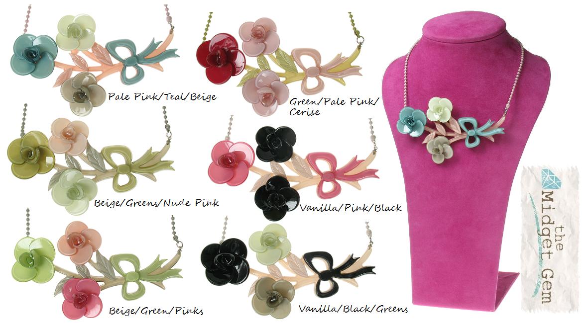 BIG BABY Posey Of Roses Necklace Colour Set 2