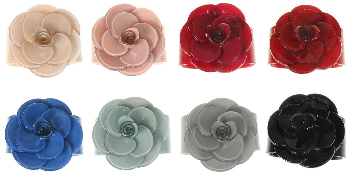 BIG BABY Wide Rose Cuff Bangle/Bracelet  - Colour Set 1
