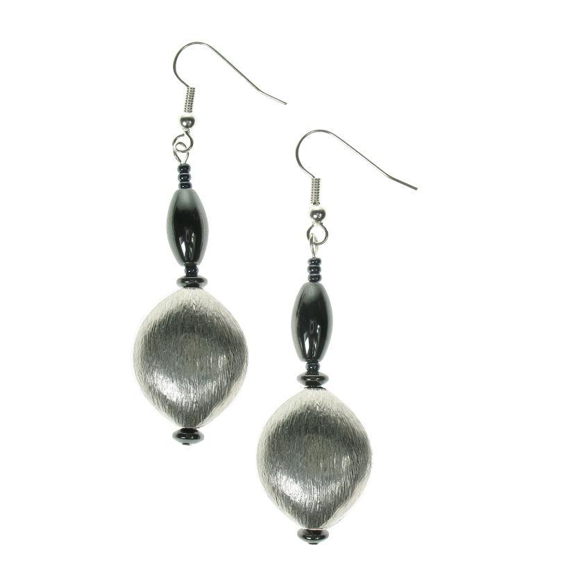 PINK Metallic 'Ovals' Earrings