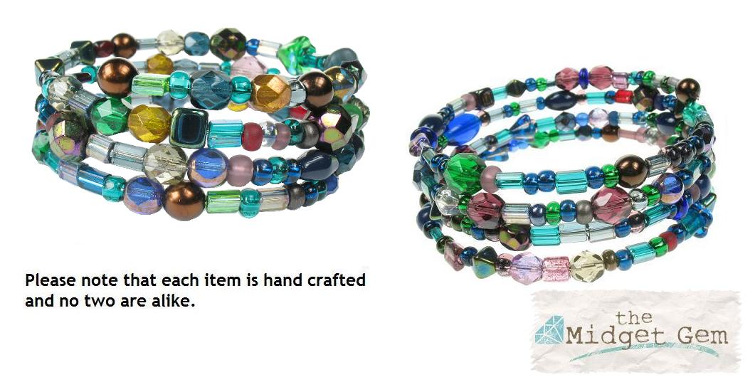 PINK 'Twilight' Memory Wire Wrap Bracelet
