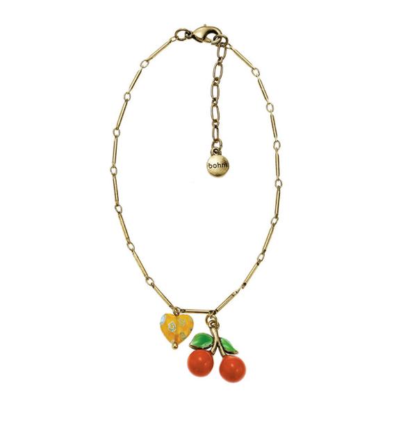 The Bohm Fruity Fruit Cherry Ankle Chain