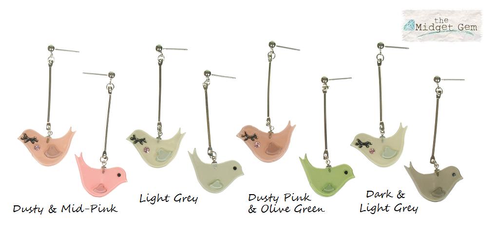 Big Baby Mis-Match Birdy Earrings