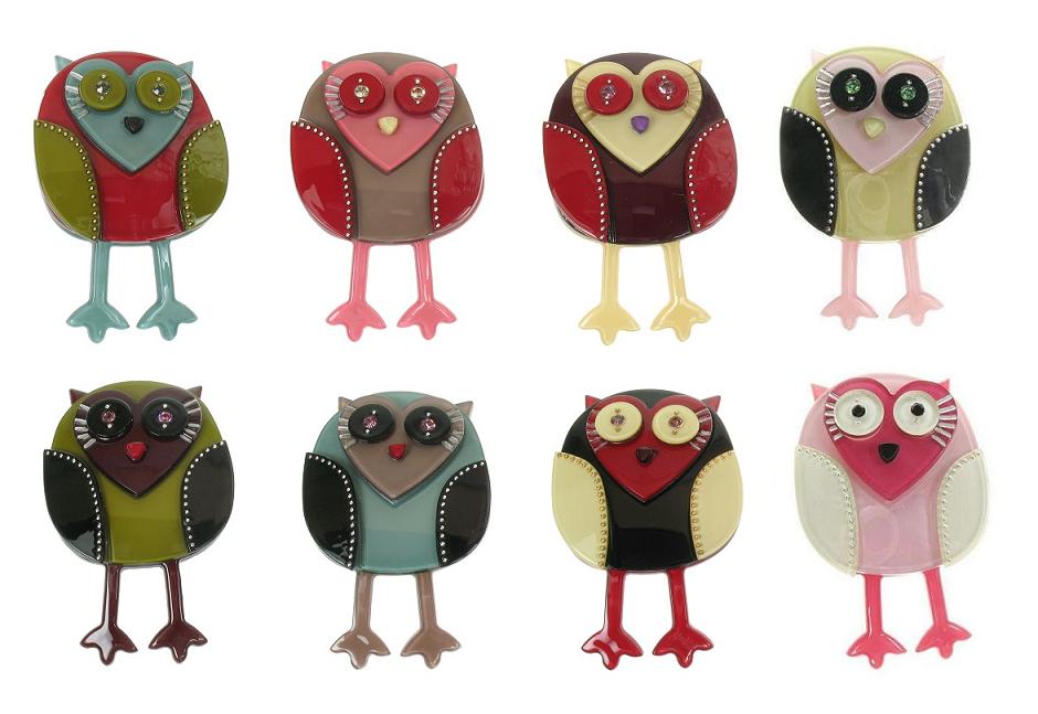 BIG BABY Quirky Owl Pin Brooch
