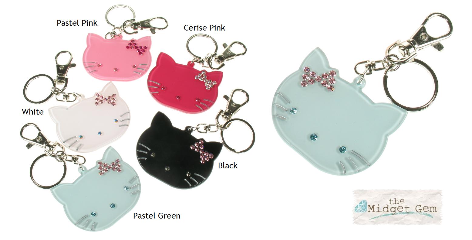 BIG BABY Kitty Cat Keyring/ Bag Charm Colours 1