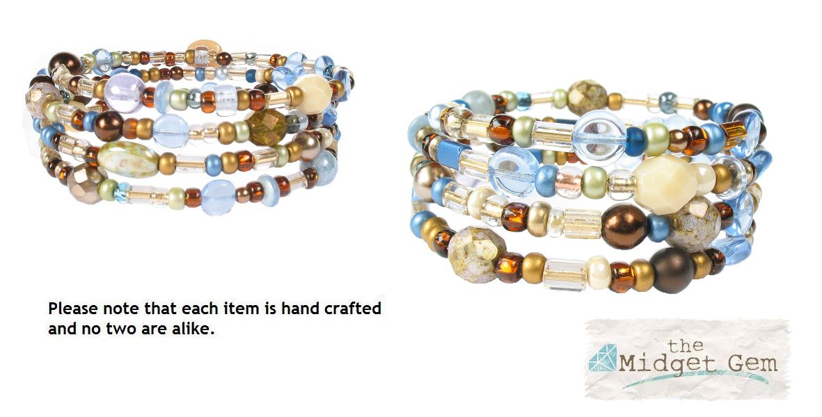 PINK 'Cyprus' Memory Wire Wrap Bracelet