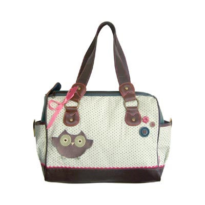 'It's Darling' Polka Dot Owl Hand Bag