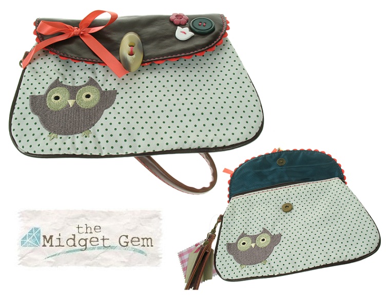 'It's Darling' Polka Dot Owl Zip Make-Up Bag