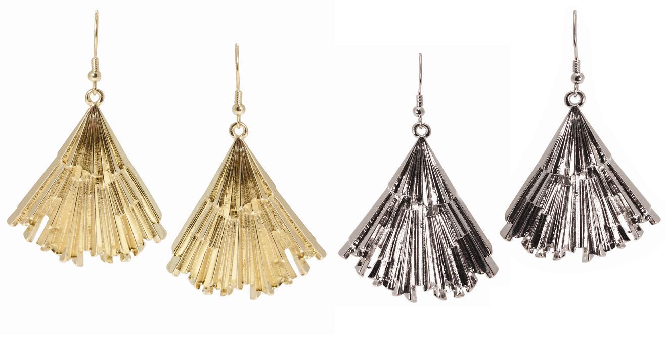 FCUK Egyptian Fan Earrings