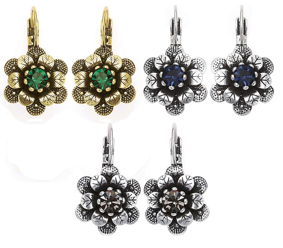 Bohm Bohemian Heart Flower Earrings