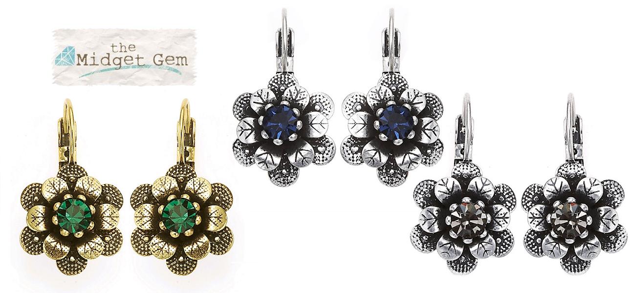 Bohm Bohemian Heart Flower Earrings
